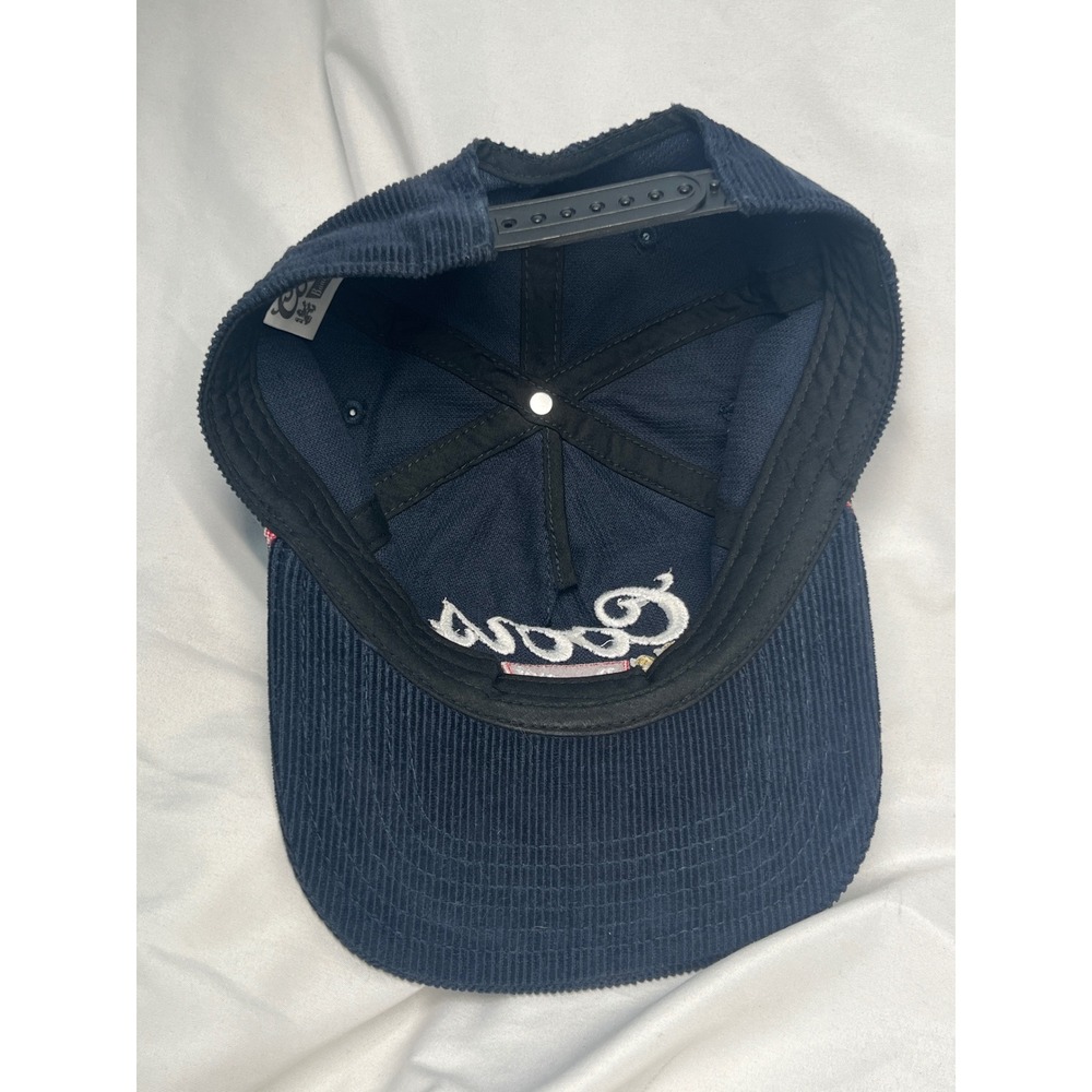 Coors Banquet Navy Blue Corduroy Red Rope Snapback Retro Vintage Style Hag Cap - Picture 14 of 16